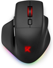 Large Wireless Gaming Mouse for Big Hands, Tri-Modes 2.4G/Bluetooth/Wired Rec... picture