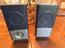 Altec Lansing 220 Amplified 2.0 Wired Computer Speakers, Black/Silver picture