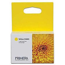 2-pk Primera 53603 Yellow Ink Cartridge for Primera Bravo 4100 Series Printers  picture