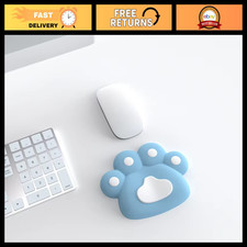 Blue Cat Paw Mouse Rest Wrist Cushion - Soft Memory Foam Ergonomic Support Pad picture