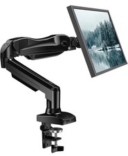 NEW Huanuo Single Monitor Full Motion Desk Mount Model # HNSS6 w/ Gas Spring Arm picture
