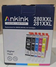 Ankink PGI-280XXL CLI-281XXL Ink Cartridges HIGH YIELD Canon Compatible NEW Box picture