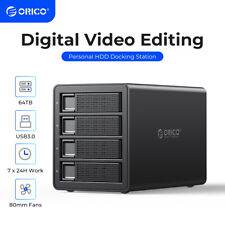 ORICO 4 Bay Hard Drive Enclosure USB 3.0 to SATA for HDD SSD w/ Cooling Fan 64TB picture