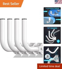 Versatile 4-Pack Wireless Bridge Mounts - 150-Degree Adjustable for Outdoor Use picture