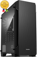 S3  ATX Mid-Tower PC Case Full Acrylic Side Panel 3X Case Fan 120Mm Pre-Installe picture