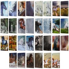 OFFICIAL SIMONE GATTERWE HORSES LEATHER BOOK CASE FOR HUAWEI XIAOMI TABLET picture