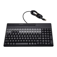 Cherry SPOS Qwerty Keyboard PC Terminal Card Reader USB - G86-62410EUAGSA-/00 picture