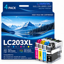 LC203XL Ink Cartridges High Yield Compatible for LC203XL MFC-4320DW  MFC-J460DW picture