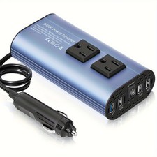 500W 12V to 110V Power Inverter USB Ports Car RV Camping Truck Charger picture
