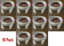 10 Lot 15Ft PREMIUM USB 2.0 Male to Female Extension Cord Shielded Cable Ivory picture