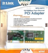 D-Link DFE-520TX PCI Adapter 10/100Mbps Fast Ethernet RETRO picture