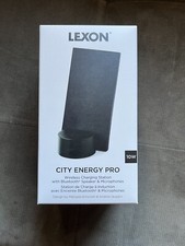 Lexon City Energy Pro Mobile Phone Wireless Charging Station -  Black - NIB picture