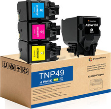 With Chip TNP49 TNP-49 Konica Minolta Bizhub 4-Pack Black Cyan Magenta Yellow BN picture