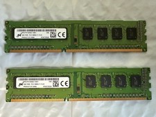 Micron 8GB Kit (2x4GB) DDR3 1600MHz PC3-12800 Desktop RAM 240-Pin MT8JTF51264AZ picture