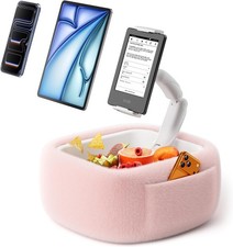 Ultra Fluffy Kindle Pillow Stand Reading Lap Tablet Pillow Stand W/ Snack Bowl  picture