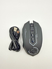 UHURU Wireless Gaming Mouse 12000 DPI USB-C Rechargeable RGB 7 Button PC Black picture