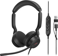 UH44 Wired USB Headset for Work, USB-C/A, 2 Noise-Canceling Mics picture