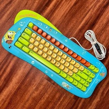 Spongebob SquaSpongebob Squarepants Kidzmouse Wired Keyboard RARE 2004 KMK034-04 picture