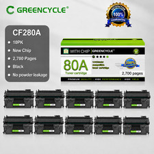 10PK Black CF280A 80A Toner for HP LaserJet Pro 400 MFP M425dn M425dw M401dne picture