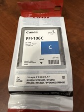 Canon ImagePROGRAF PFI-106PC Photo Cyan Ink Tank IPF6300 IPF6400 Expired 08/2024 picture
