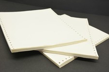 50pcs 1980s Memorex Dot Matrix Paper Smooth Edge Continuous Sheets 20lb 9.5x11