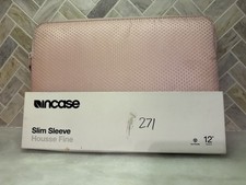 Incase Slim Sleeve 12” Laptop Sleeve Case Zipper Pink for MacBook New picture