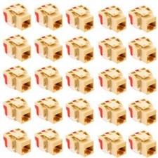 ICC CAT6JKPKIV 25Pk Modular Connector RJ-45 Ivory picture