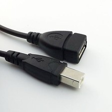 1pc USB 2.0 A Female to USB B Male Scanner Printer Extension Cable Adapter 50cm picture