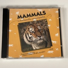 Vintage 1990 National Geographic Mammals A Multimedia Encyclopedia CD-ROM IBM PC picture
