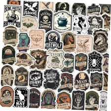 Aposwow Stickers - 50 Pcs Magic Potion Label Decals, Halloween Potion Bottle picture