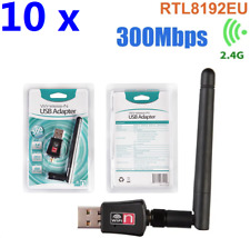 10X W/Antenna 300n 300Mbps Mini Wireless USB Wifi Adapter Network 802.11n/g/b picture