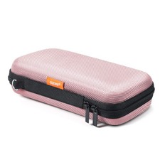 Pink Portable Hard EVA Case, Small Zipper Travel Pouch Organizer picture