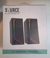 Source Electronics- 2.0 Desktop Speakers. USB-C Power,3.5mm Audio. picture