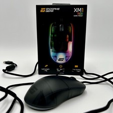 EUC Endgame Gear XM1 RGB Gaming Mouse Dark Frost USB Wired Optical 16,000 CPI picture