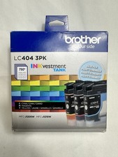 Brother Genuine LC404 3PK OEM Ink Cyan Magenta Yellow MFC-J1205W J1215W 04/2027 picture