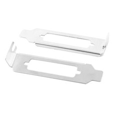 DB25 LPT Parallel Port Low Profile Mini Case PCI Bracket Plate Half Size 2 PCS picture
