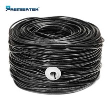 CAT5E CABLE UTP 1000FT BLACK WIRE BULK ETHERNET LAN NETWORK CAT5e RJ45 picture