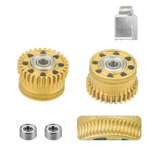 Gold K2 Extruder Gear (2 pcs) K2 Plus Extruder  Upgrade Gears Kit All Metal Fila picture