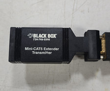 Black Box AC504A Mini-CAT5 Extender Transmitter VGA Male to RJ45 Female Black picture