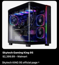 Skytech Gaming King 95 White Tower Desktop RTX 5070 RGB KB+Mouse picture