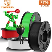 TECBEARS 4KG PETG Filament 1.75mm 3D Printer Filament Consumables No Bubbles picture