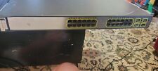 Cisco WS-C3750G-24PS-S Catalyst 24Port Layer3 PoE Ethernet Switch tested picture