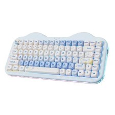C75 Cute 75% Wireless Mechanical Keyboard - Milk V2 Switch - Blue picture