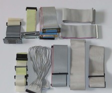 Vintage High-Quality Internal SCSI Ribbon Cables & Enclosure Connecting Cables picture