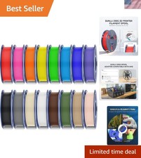 PLA+2.0 3D Printer Filament, Multicolor Bundle, 16 Colors picture