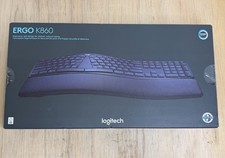 LOGITECH ERGO K860 WIRELESS BLUETOOTH ERGONOMIC SPLIT KEYBOARD BLACK NEW NIB picture