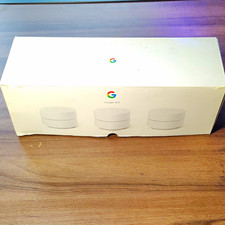 Google Google Wifi Mesh Wireless Wi-Fi Router System 3-Pack Routers, White picture