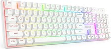 Redragon K710 Wireless Mechanical Gaming Keyboard, Linear Red Switch, White picture