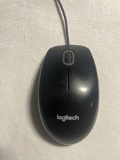 Logitech M-U0026 Wired USB Optical Mouse Black Gray 810-002182 Scroll Wheel picture