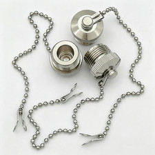 10~50pcs N Type Male Metal Dust Cap L16 RF Coaxial Protective Cover for N / UHF picture